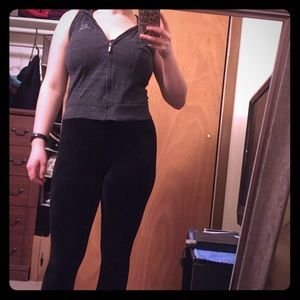 Zip up hoodie sleeveless